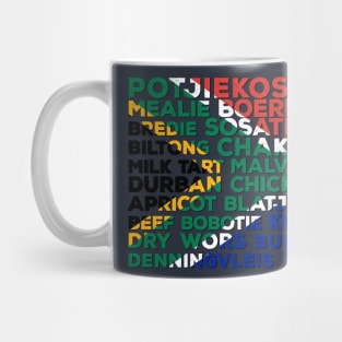 South Africa Flag Of Food Mug